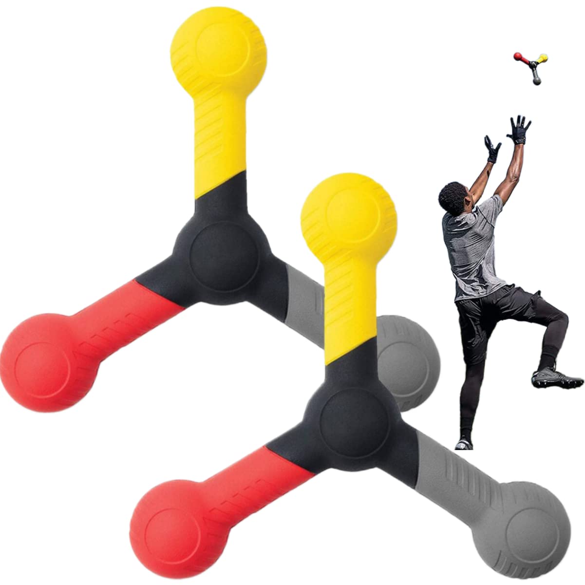 Тренажер для реактивного захвата для улучшения зрительно-моторной координации и скорости реакции. Тренажер для тренировки скорости бейсбольного боксерского рефлекса. Red